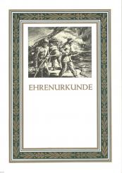 Neutrale Feuerwehr Ehrenurkunde 