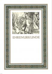 Neutrale Feuerwehr Ehrenurkunde 