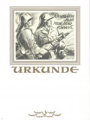 Neutrale Feuerwehrurkunde 