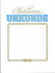 Neutrale Jubilums-Urkunde 24x32 