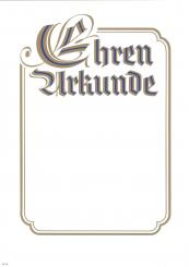 Neutrale Ehrenurkunde 