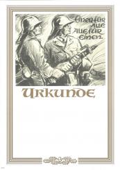 Neutrale Feuerwehr Urkunde 