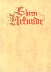Neutrale Ehrenurkunde 