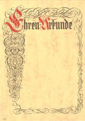 Neutrale Ehrenurkunde 