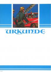 Neutrale Feuerwehr Urkunde 