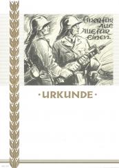 Neutrale Feuerwehrurkunde 