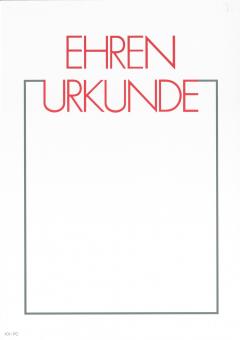 Neutrale Ehrenurkunde 