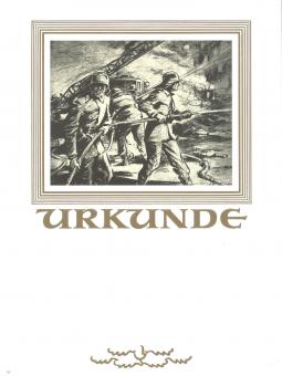 Neutrale Feuerwehrurkunde 
