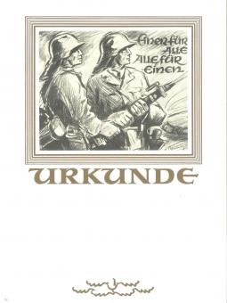 Neutrale Feuerwehrurkunde 