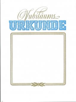 Neutrale Jubilums-Urkunde 24x32 