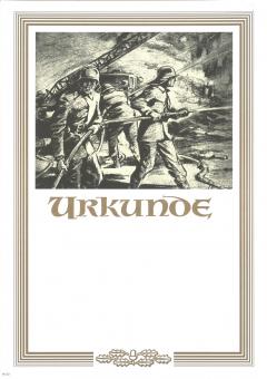 Neutrale Feuerwehr Urkunde 