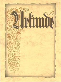 Neutrale Urkunde 24x32 