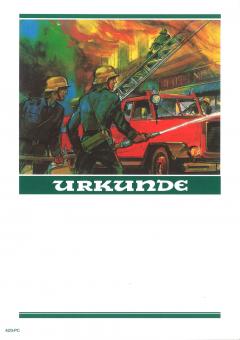 Neutrale Feuerwehr Urkunde 