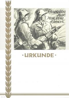 Neutrale Feuerwehrurkunde 